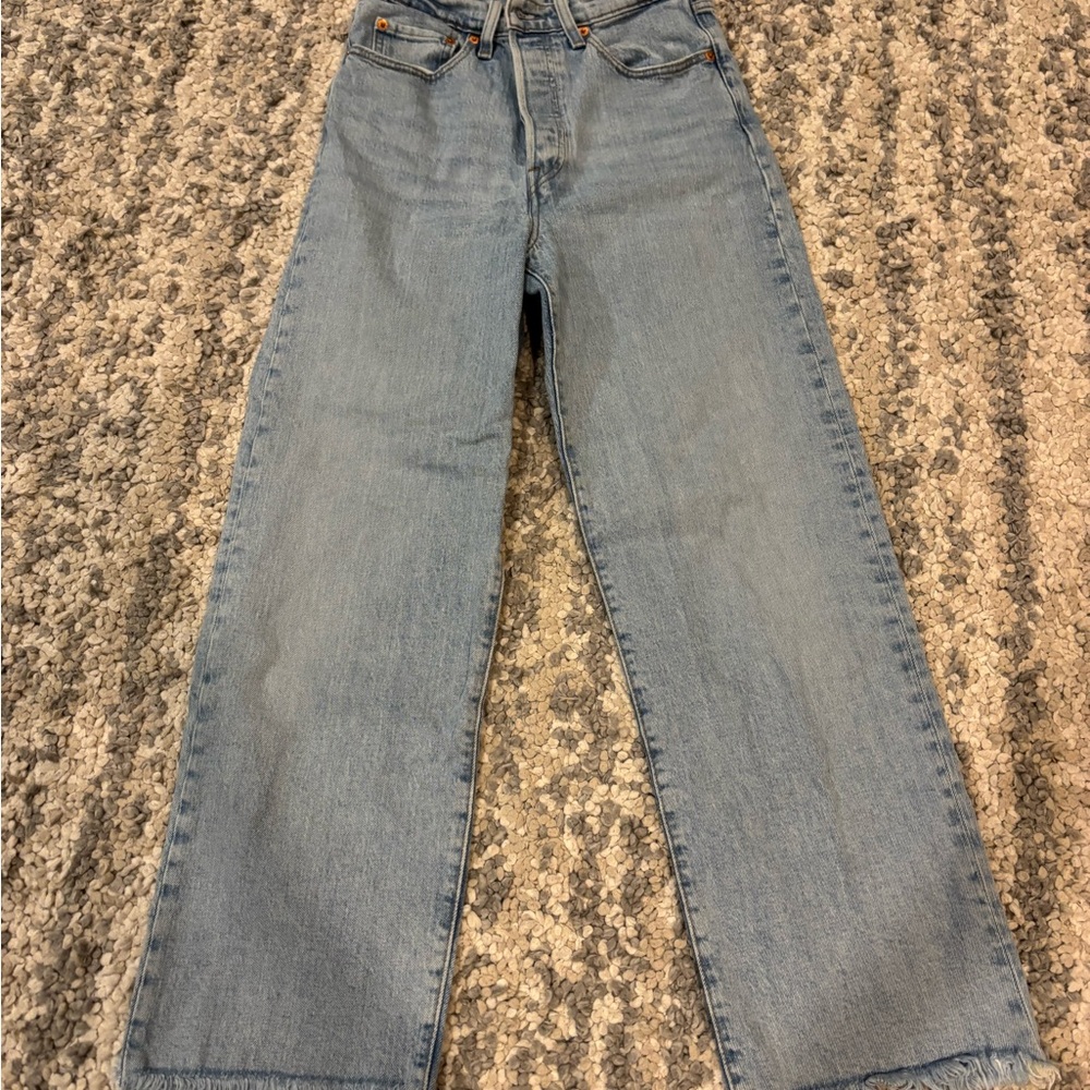 Levi's Blue Ribcage Straight Leg Jeans